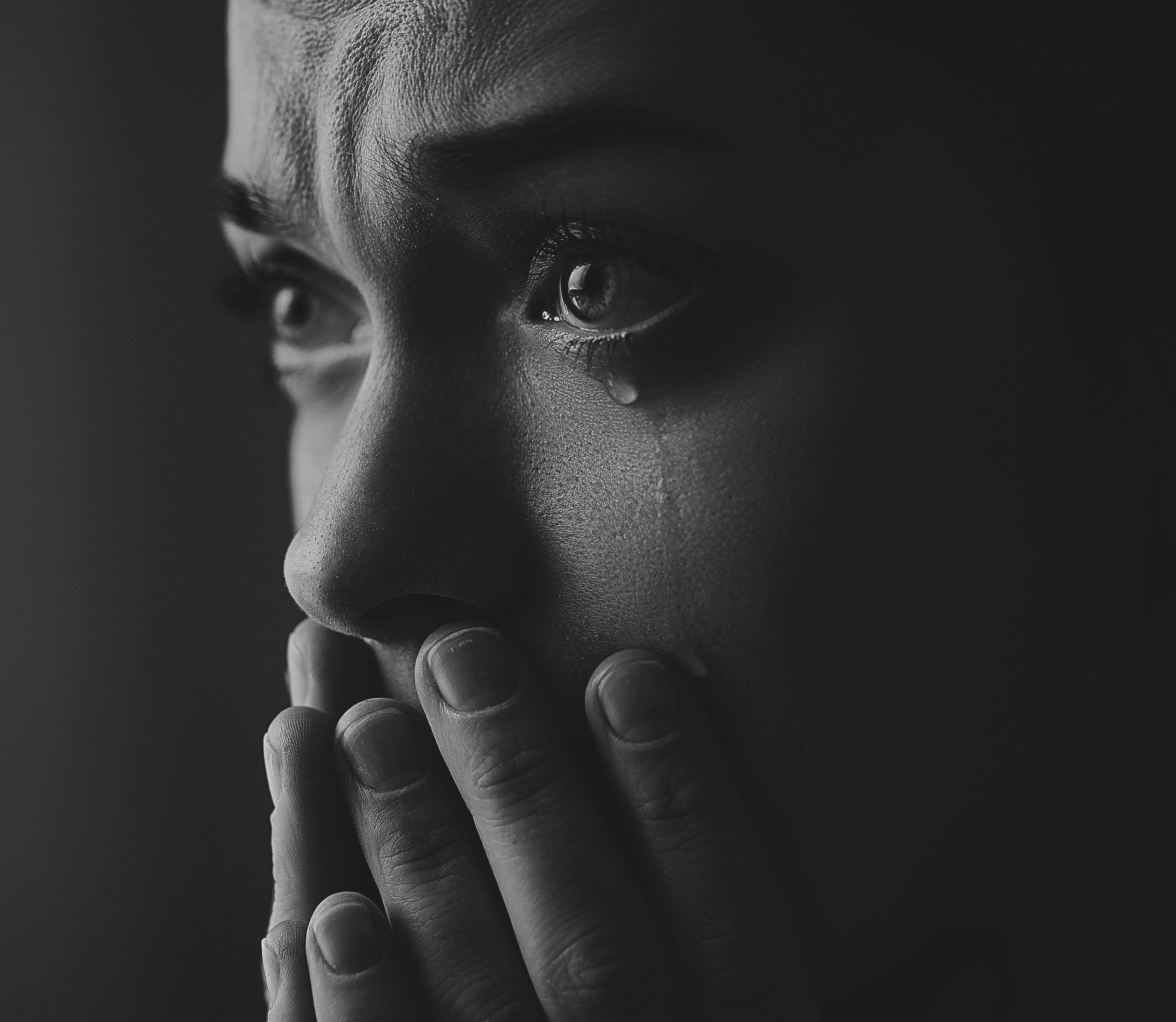 Woman crying